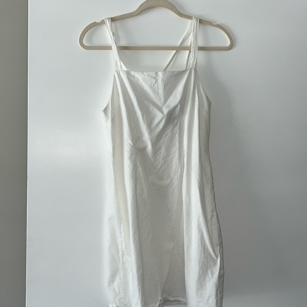 White mini dress